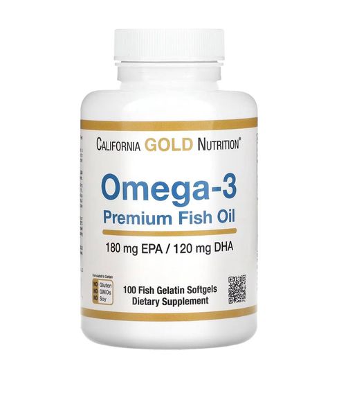 Опис Риб’ячий жир преміальної якості з омега-3 від California Gold Nutrition®  3333 фото