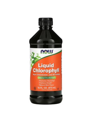 Now Liquid Chlorophyll, рідкий хлорофіл , з ароматом натуральної м’яти, 473 мл,  161 фото