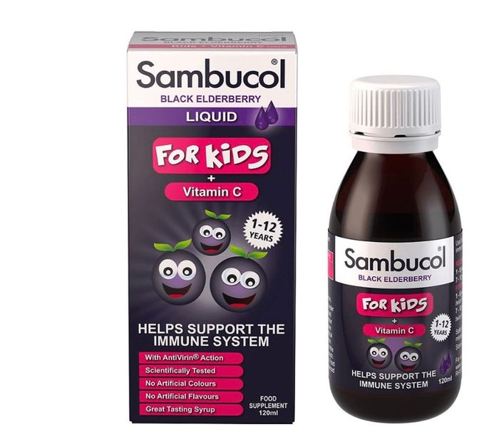 Sambucol Black Elderberry Liquid For Kids + Vitamin C 120 мл з 1 року 267 фото