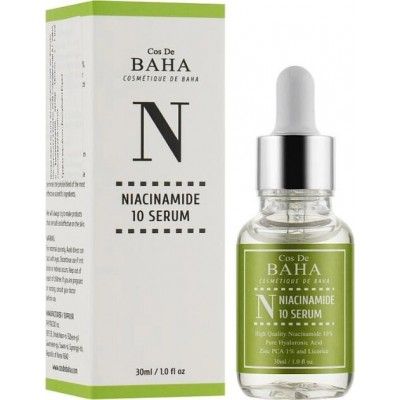 Сироватка для обличчя балансуюча з ніацинамідом Cos De BAHA N Niacinamide 10 Serum 30ml 94 фото