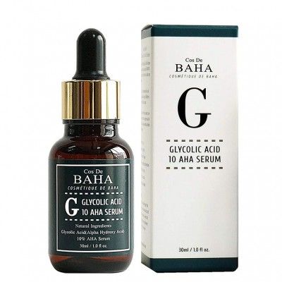 Сироватка для обличчя із гліколевою кислотою Cos De BAHA G Glycolic Acid 10 AHA Serum 30ml 92 фото